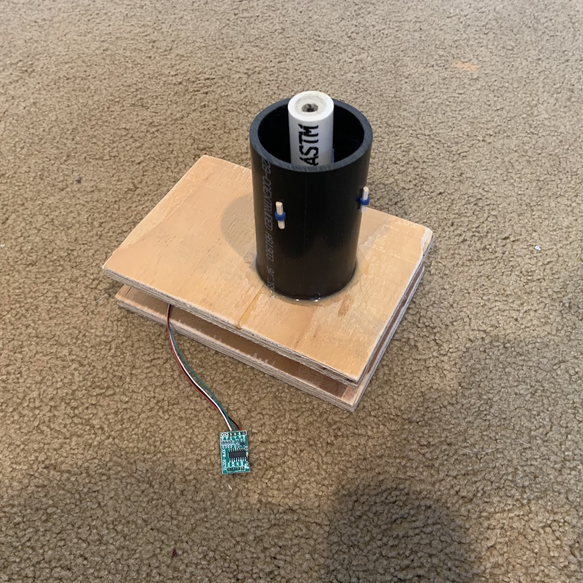 Rocket Motor Thrust Measurement Device